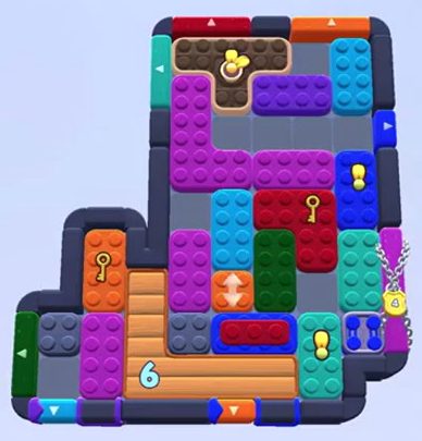 Color Block Jam level 1314 / 1319: screenshot of the board