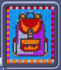 Pixel Flow level 722: screenshot of the board