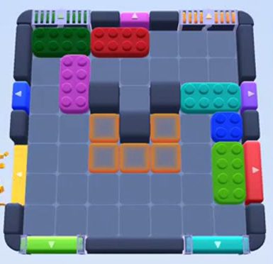 Color Block Jam bölümü: tahtanın ekran görüntüsü