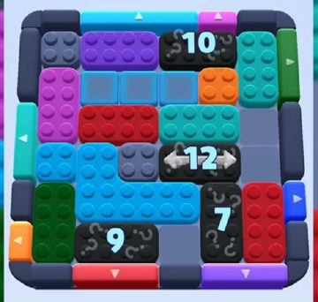 Color Block Jam level 727 / 726: screenshot of the board