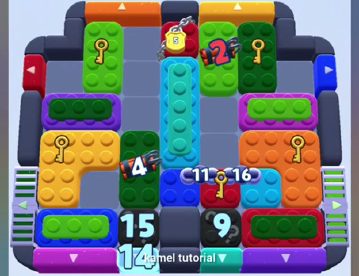 Color Block Jam nivel 766: captura del tablero
