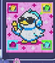 Pixel Flow Level 1196: Screenshot des Spielfelds