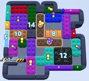 Color Block Jam Level 1670 / 1678 / 2660: Screenshot des Spielfelds