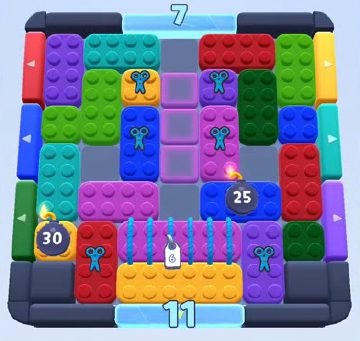 Color Block Jam 레벨 240 / 628 / 1078: 보드 스크린샷