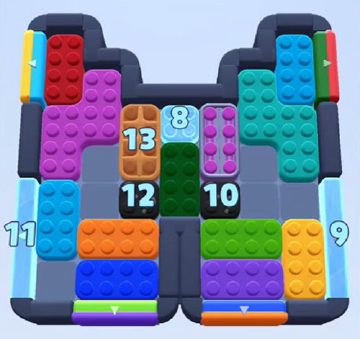 Color Block Jam level 1189 / 1188 / 2084: screenshot of the board