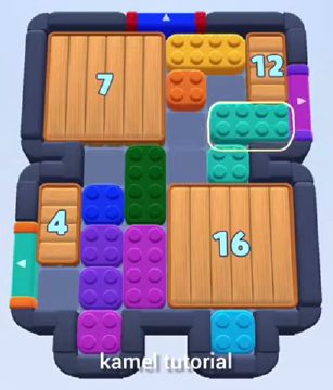 Color Block Jam уровень 422 / 816 / 1751: скриншот поля