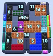 Color Block Jam fase 1461 / 2371: print do tabuleiro
