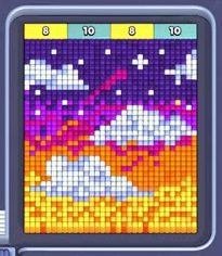 Pixel Flow level 708: screenshot of the board