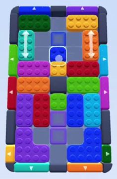 Color Block Jam уровень 207: скриншот поля