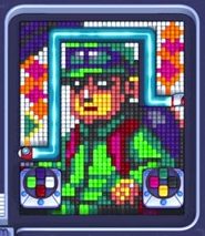 Pixel Flow level 1593: screenshot of the board