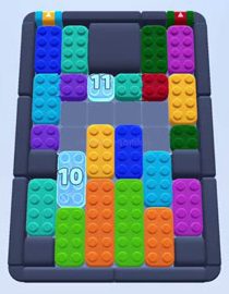 Color Block Jam level 1676 / 2666: screenshot of the board