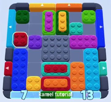 Color Block Jam level 320 / 319 / 414 / 708 / 1158: screenshot of the board