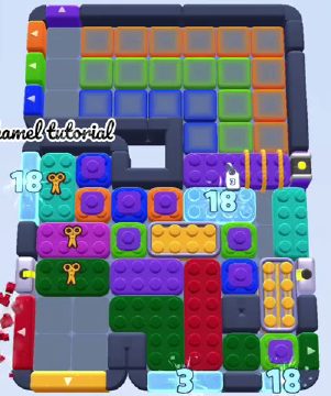 Color Block Jam 레벨 1653 / 1698 / 2688: 보드 스크린샷