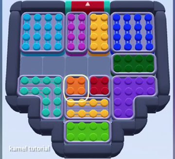 Color Block Jam level 812 / 813 / 1711: screenshot of the board