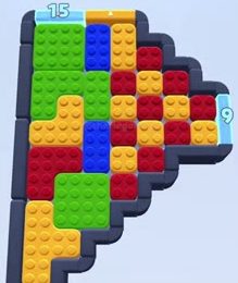 Color Block Jam level: screenshot of the board