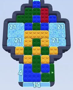 Color Block Jam bölümü: tahtanın ekran görüntüsü