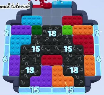 Color Block Jam Level 1611 / 1615 / 1670 / 2602: Screenshot des Spielfelds