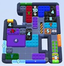 Color Block Jam level 1455 / 2365: screenshot of the board