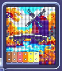 Pixel Flow level 1614: screenshot of the board