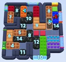 Color Block Jam уровень 1517 / 2427: скриншот поля