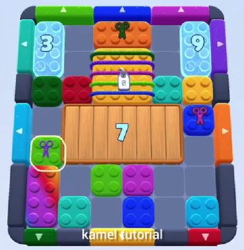 Color Block Jam nivel 362 / 756 / 1200 / 2309: captura del tablero