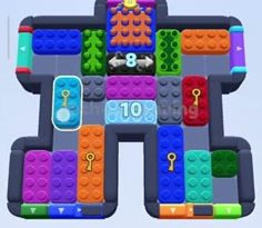 Color Block Jam level 1151: screenshot of the board