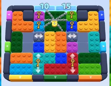 Color Block Jam level 524 / 1201 / 1418: screenshot of the board