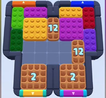 Color Block Jam ステージ 873：盤面のスクリーンショット