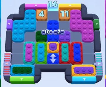 Color Block Jam уровень 842 / 1751: скриншот поля