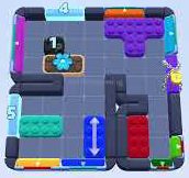 Color Block Jam level 1587 / 2498: screenshot of the board