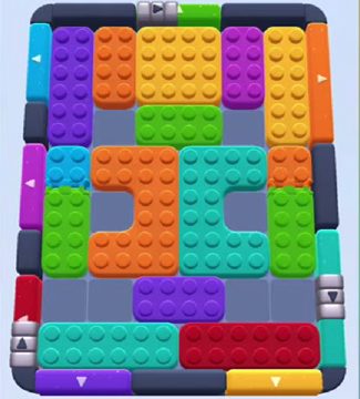Color Block Jam level 1103: screenshot of the board