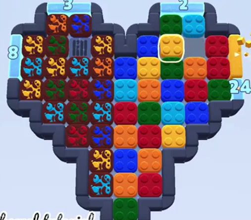 Color Block Jam 레벨 1728 / 1876 / 2735: 보드 스크린샷