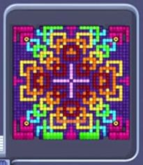 Pixel Flow уровень 525: скриншот поля