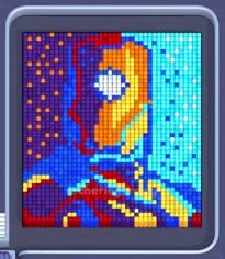 Pixel Flow Level 63: Screenshot des Spielfelds