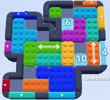 Color Block Jam nivel 655 / 1613: captura del tablero