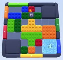 Color Block Jam Level 78: Screenshot des Spielfelds