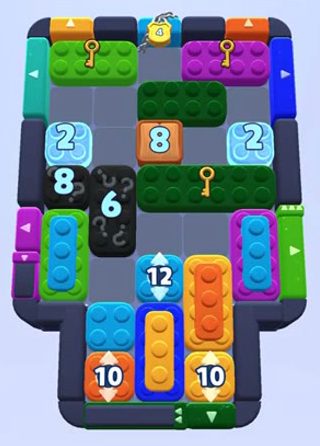 Color Block Jam Level 1581 / 1586 / 1588: Screenshot des Spielfelds
