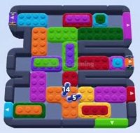 Color Block Jam level: screenshot of the board