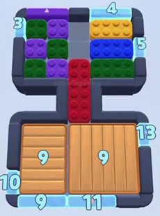 Color Block Jam level: screenshot of the board
