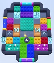 Color Block Jam Level 441 / 835: Screenshot des Spielfelds