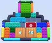 Color Block Jam level 384: screenshot of the board
