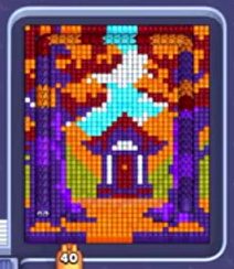 Pixel Flow level 1420: screenshot of the board
