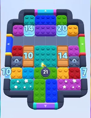Color Block Jam Level 441: Screenshot des Spielfelds
