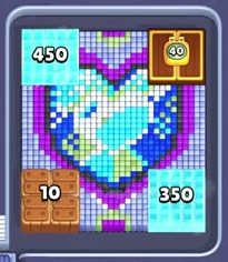 Pixel Flow Level 676: Screenshot des Spielfelds