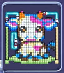 Pixel Flow level 894: screenshot of the board
