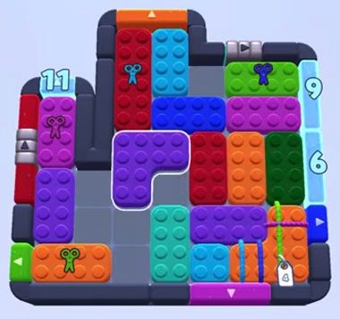 Color Block Jam 레벨 1379 / 1382: 보드 스크린샷