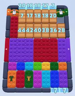 Color Block Jam level: screenshot of the board