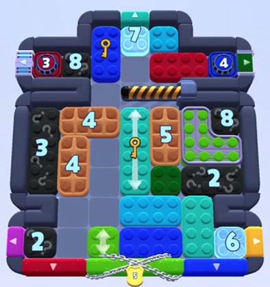 Color Block Jam Level 1413 / 1433 / 2322: Screenshot des Spielfelds