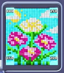 Pixel Flow уровень 543: скриншот поля