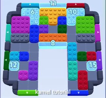 Color Block Jam 레벨 458 / 852 / 1352: 보드 스크린샷